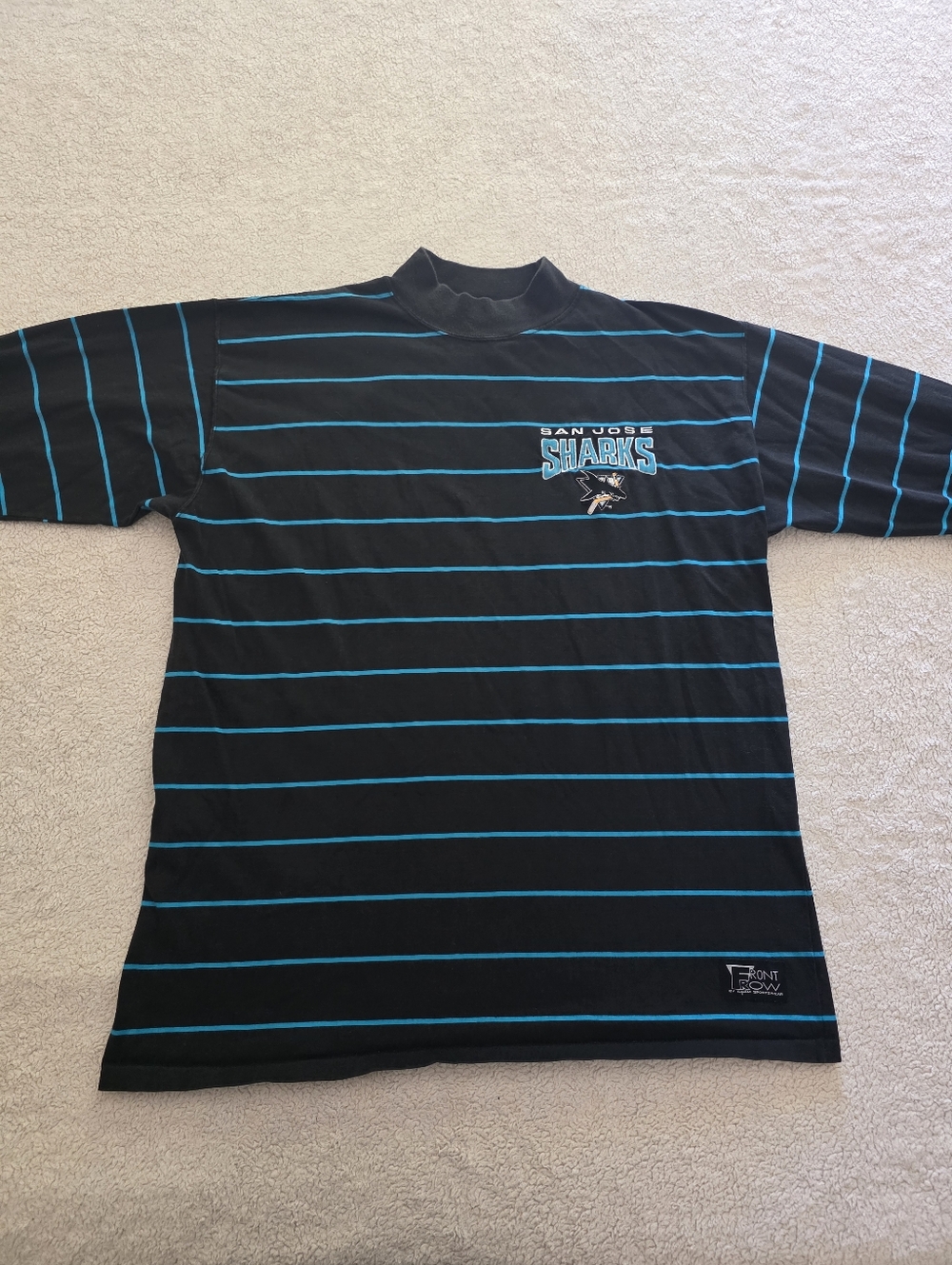 Vtg 90s San Jose Sharks Salem Sportswear L/S Shirt, Size Large - Pre-owned